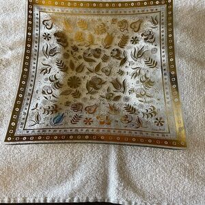 Vintage Georges Briard Glass Serving Tray Featuring the Persian Garden